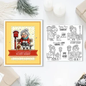 Winter Granny Clear Stamps 04