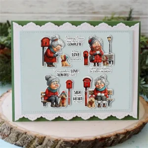 Winter Granny Clear Stamps 05