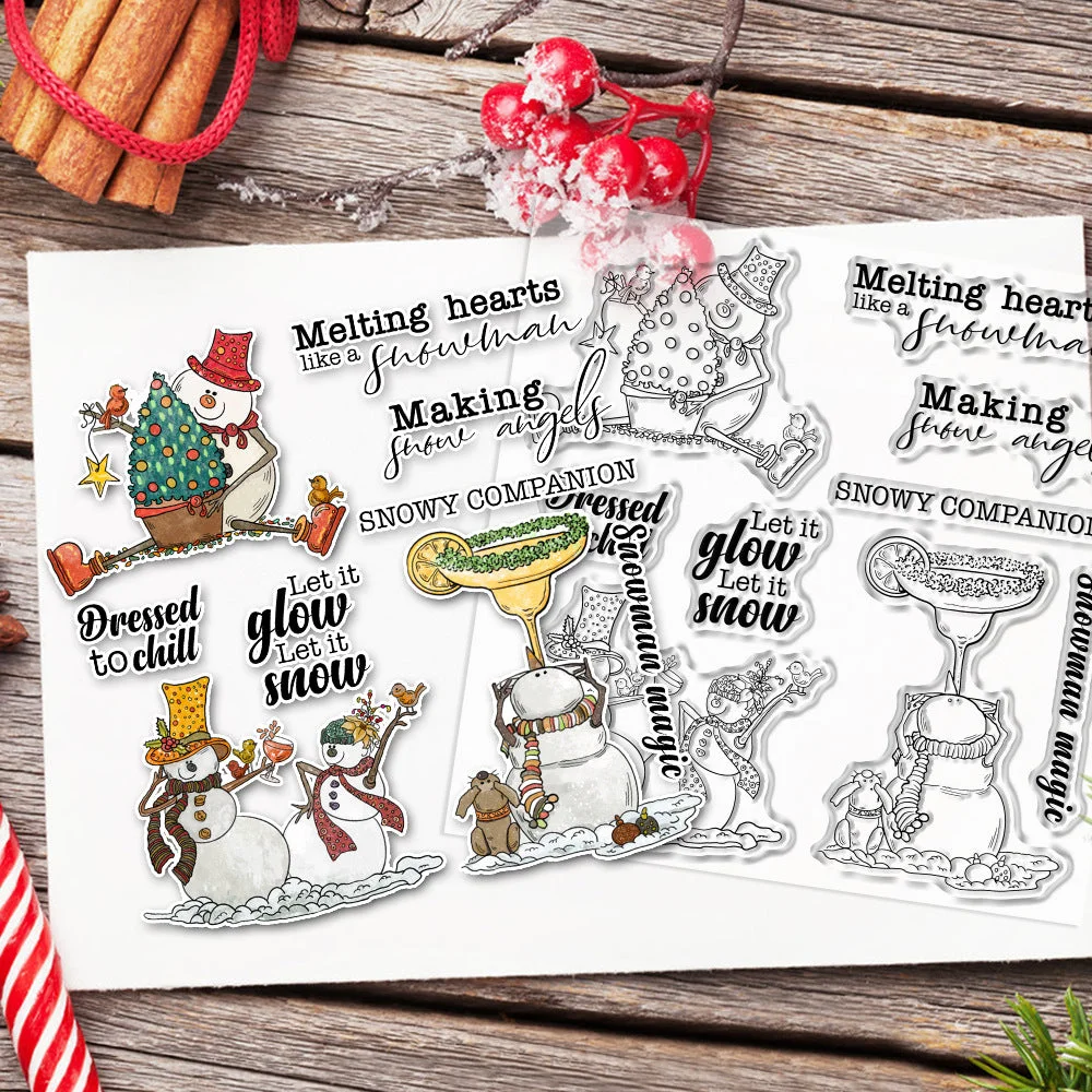 Winter Snowman Clear Stamps 04 Winter Snowman Clear Stamps 04