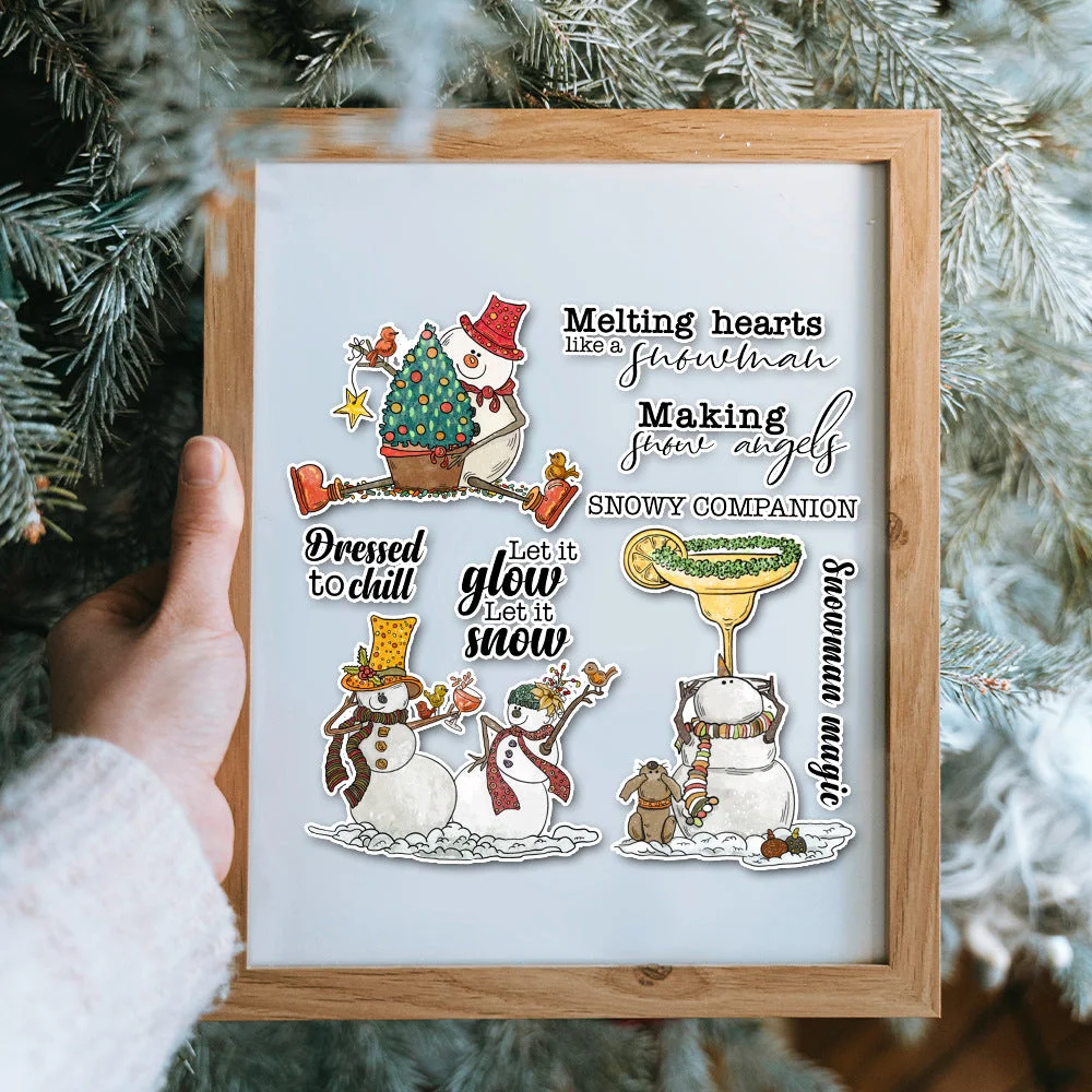 Winter Snowman Clear Stamps 05 Winter Snowman Clear Stamps 05