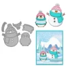 Winter Snowman Metal Cutting Dies 00