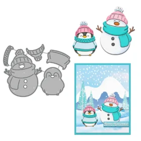 Sumflying Winter Snowman Metal Cutting Dies