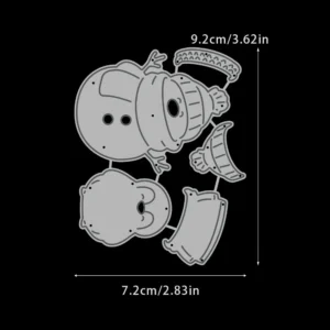 Winter Snowman Metal Cutting Dies 01