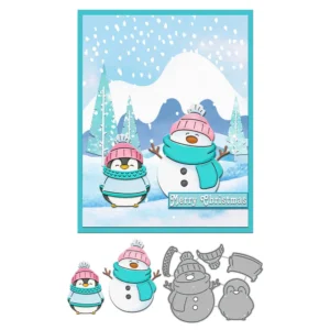 Winter Snowman Metal Cutting Dies 03