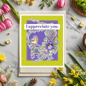 Sumflying Wisteria Flowers Purple Hanging Clear Stamps Wisteria Flowers Clear Stamps 05