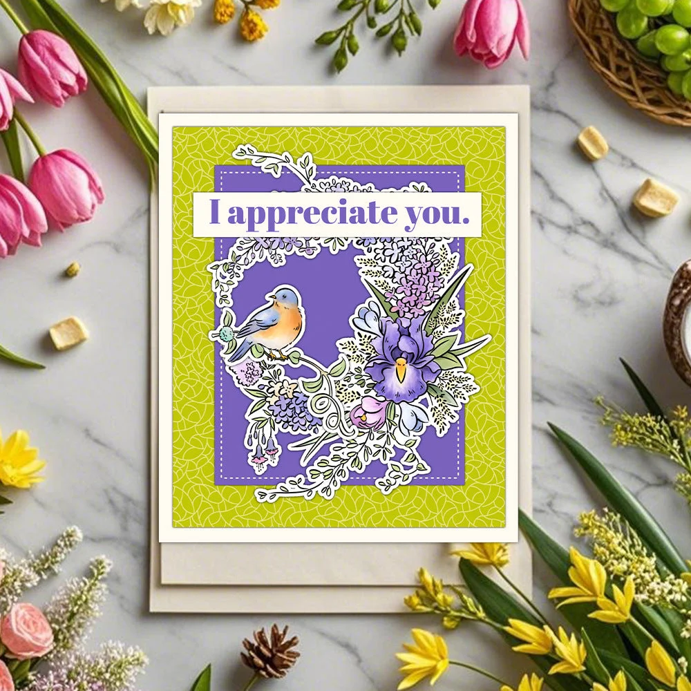 Wisteria Flowers Clear Stamps 05 Wisteria Flowers Clear Stamps 05
