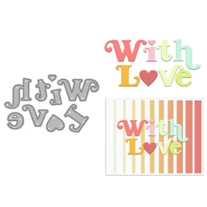 With Love Words Metal Cutting Dies 00