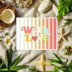 With Love Words Metal Cutting Dies 01