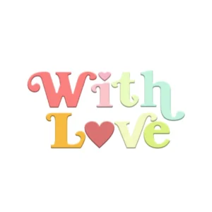 Sumflying "With Love" Words Metal Cutting Dies With Love Words Metal Cutting Dies 07