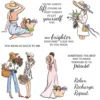 Women On Vacation Clear Stamps 00