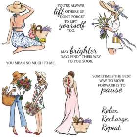 Sumflying Women Vacation Travel Luggage Clear Stamps