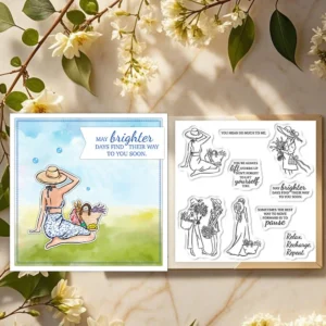 Women On Vacation Clear Stamps 03