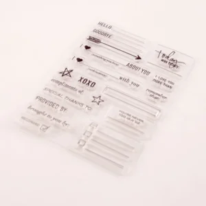 Words Arrow Stamp Set - lifestyle photo | clear stamp