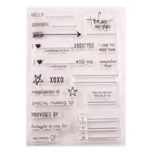 Words Arrow Stamp Set - packaging photo | clear stamp