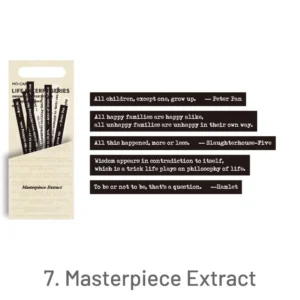 Words Theme Long Strip Dual Material Sticker