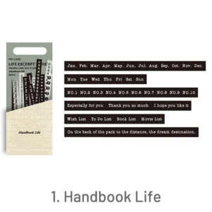 Words Theme Long Strip Dual Material Sticker