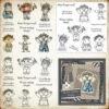 Wreath Animals Clear Stamps 00