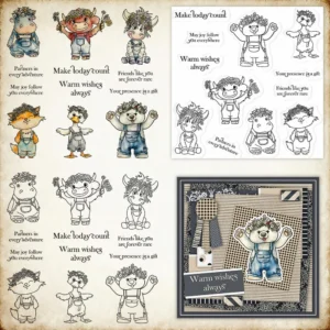 Wreath Animals Clear Stamps 00