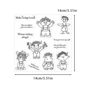 Wreath Animals Clear Stamps 02