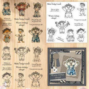 Wreath Animals Clear Stamps 04