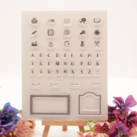 Writing Stationery Labels Clear Stamp Set