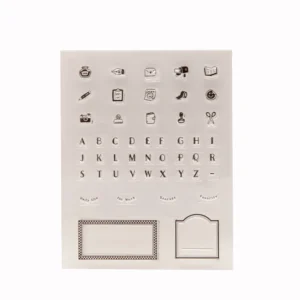 Writing Stationery Labels Clear Stamp Set - packaging photo | clear stamp
