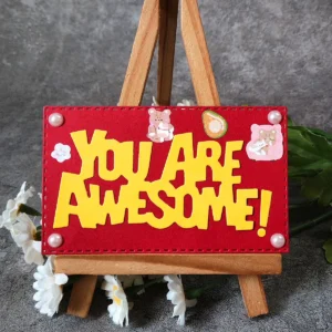 YOU ARE AWESOME Words product detail photo | word metal cutting dies
