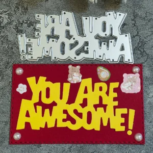 YOU ARE AWESOME Words product photo 4 | word metal cutting dies