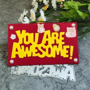 YOU ARE AWESOME Words product photo 5 | word metal cutting dies