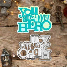 Sumflying "You Are My Hero" Words Metal Cutting Dies
